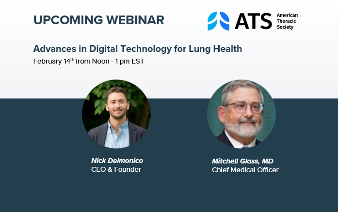 Upcoming Webinar 2/14: Advances in Digital Technology for Lung Health